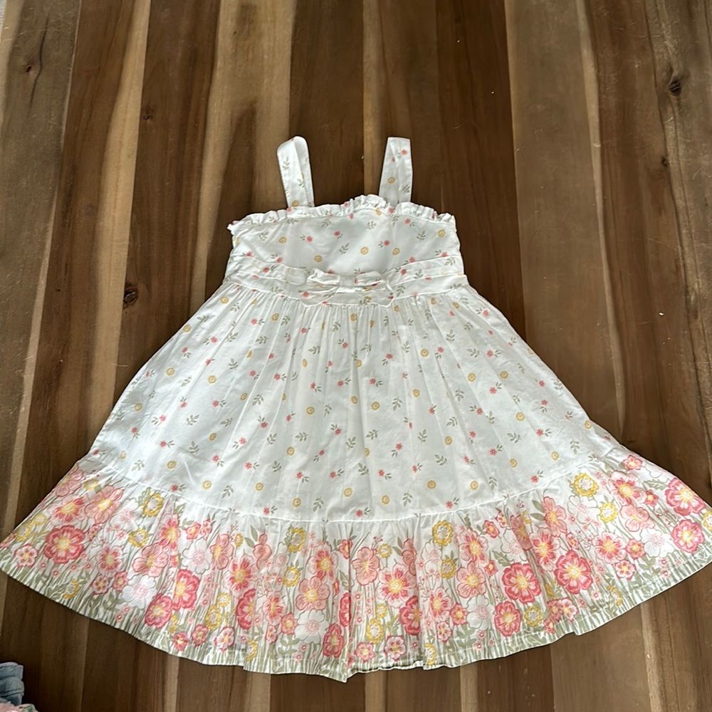 Tahari girls floral print dress